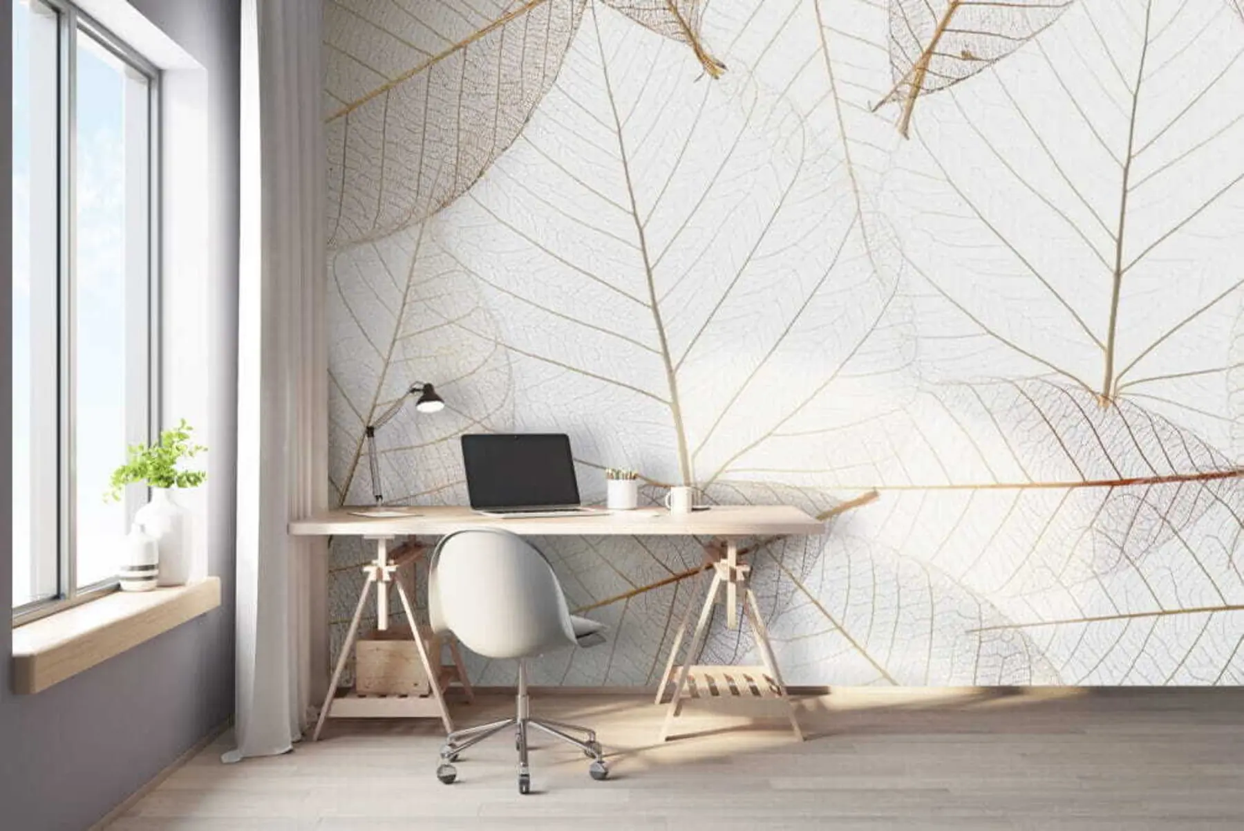 fotószőnyeg Átlátszó levelek u24439