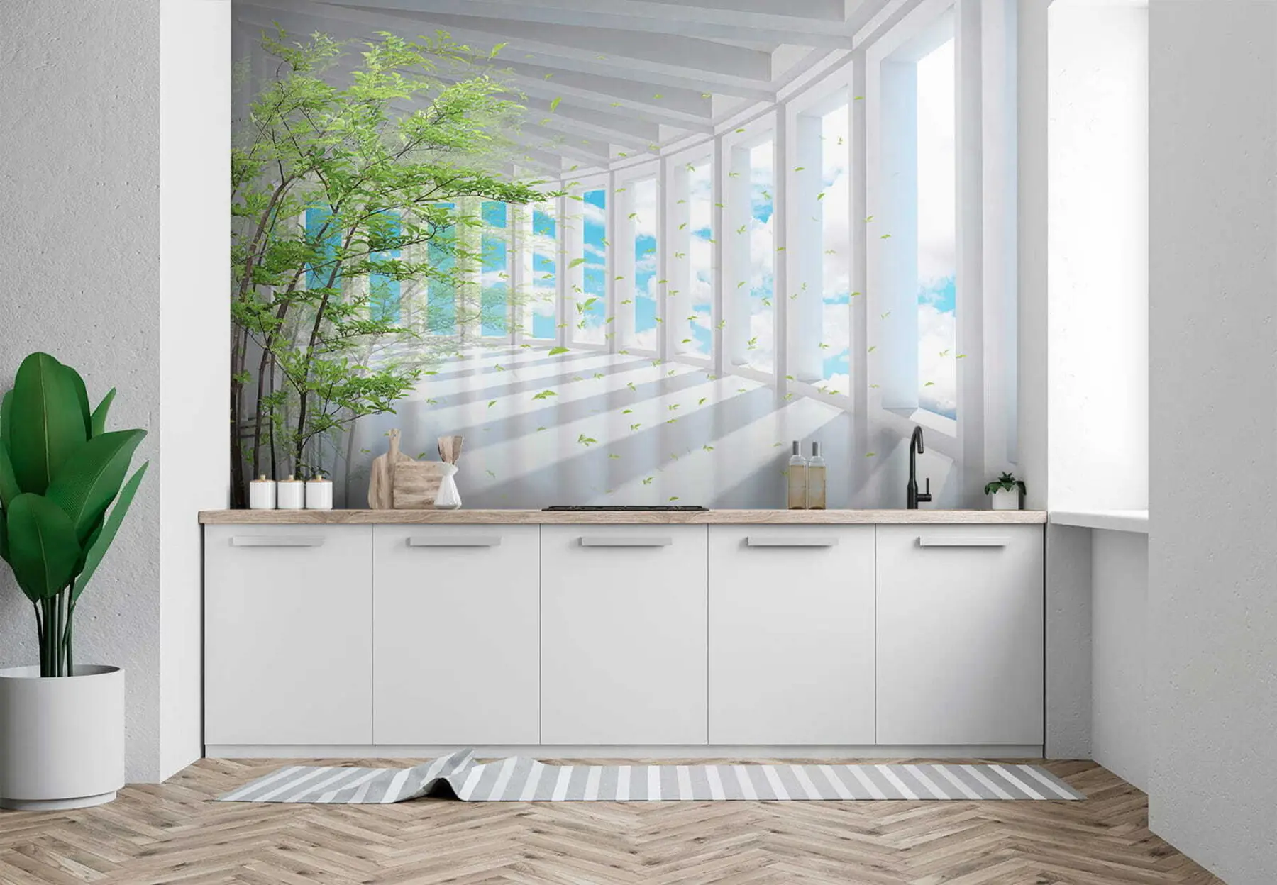 fotószőnyeg Alagút felhő kilátással u29922