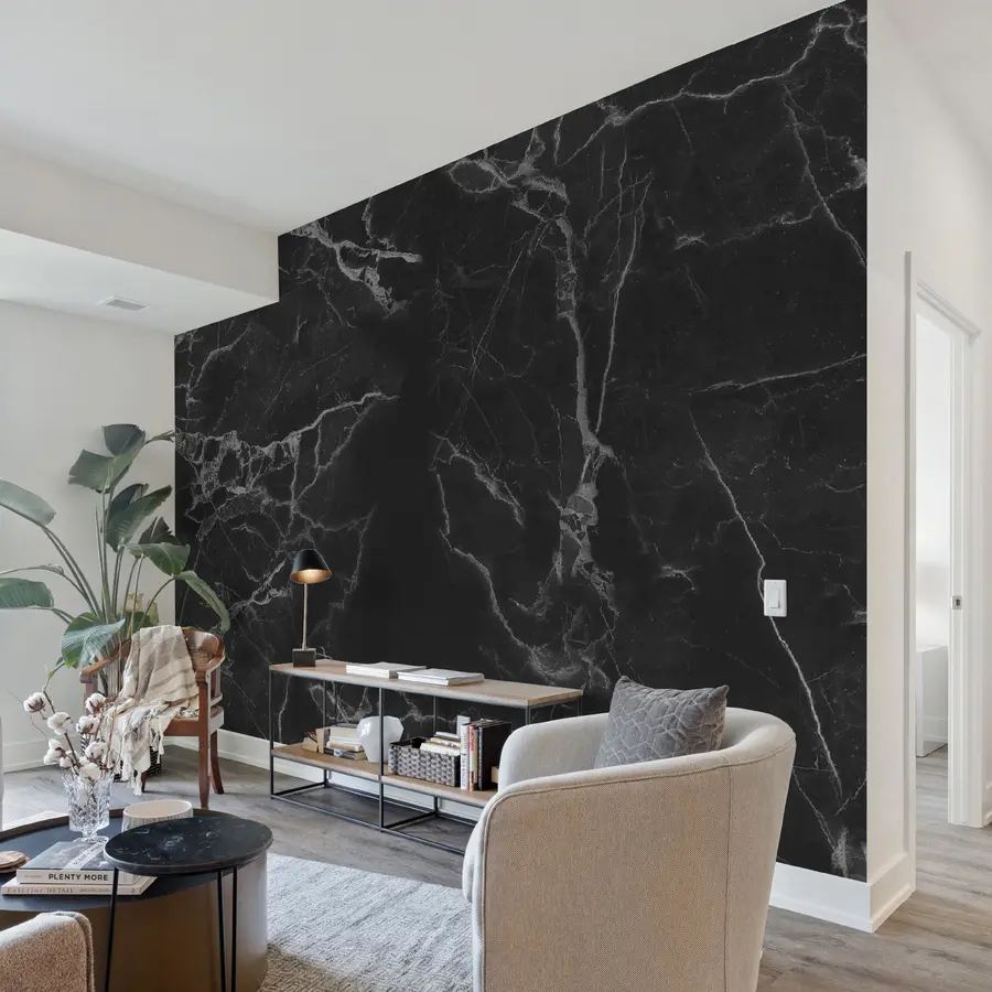 fotószőnyeg Fekete márvány mélység u32084