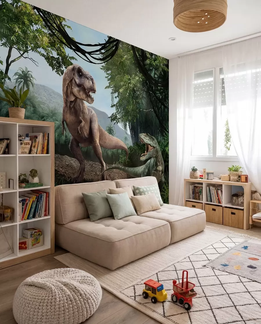 fotószőnyeg Dinoszauruszok a dzsungelben u36756