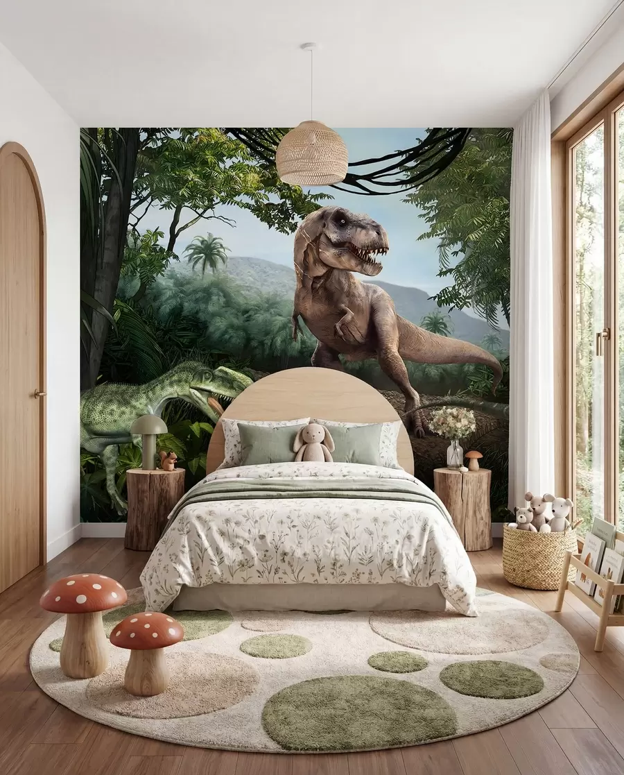 fotószőnyeg Dinoszauruszok a dzsungelben u36756