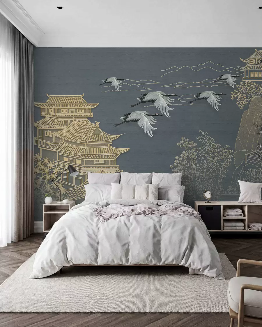 fotószőnyeg Japán stílusú rajz u38720