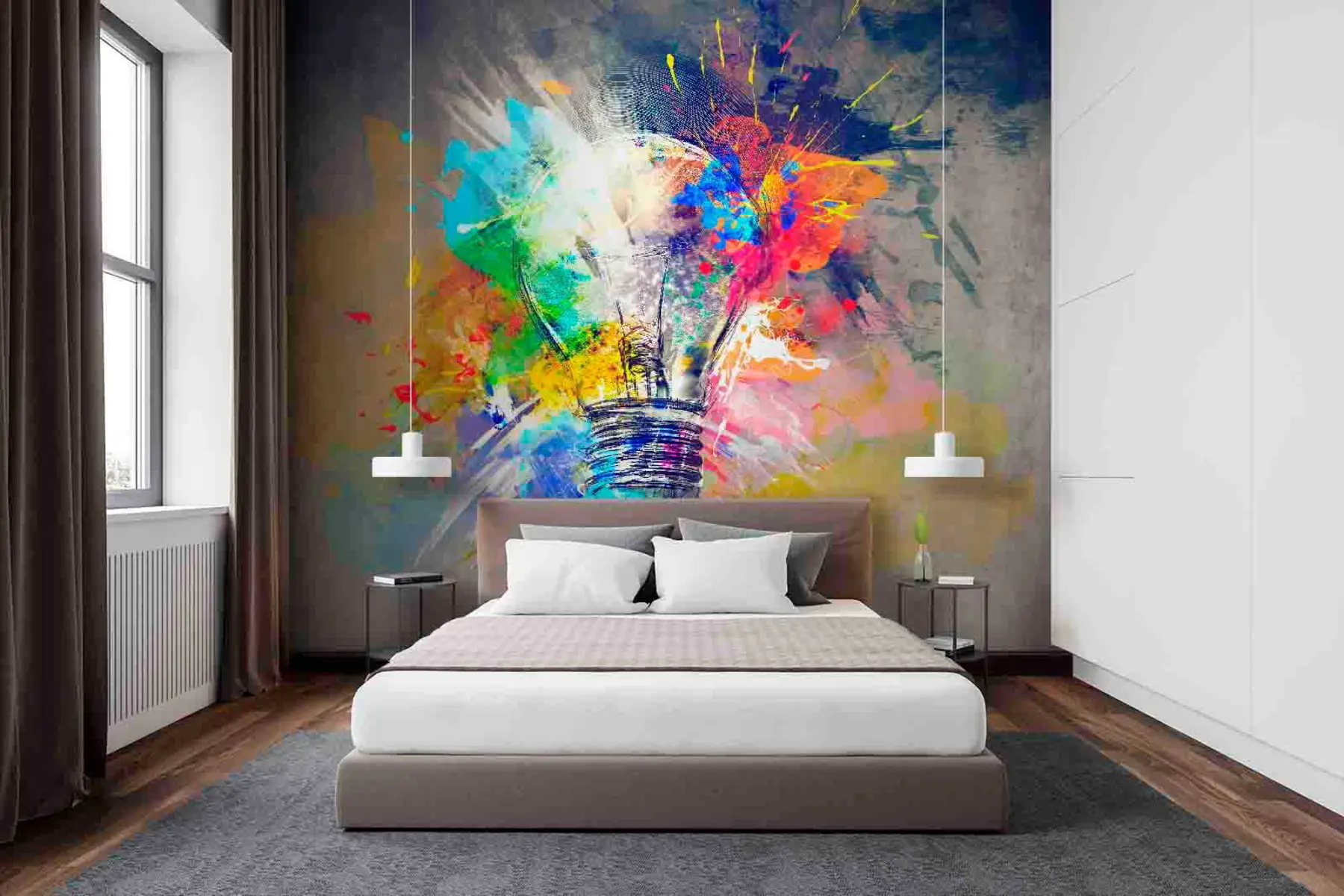 fotószőnyeg Egy ötlet születése, absztrakció u53882