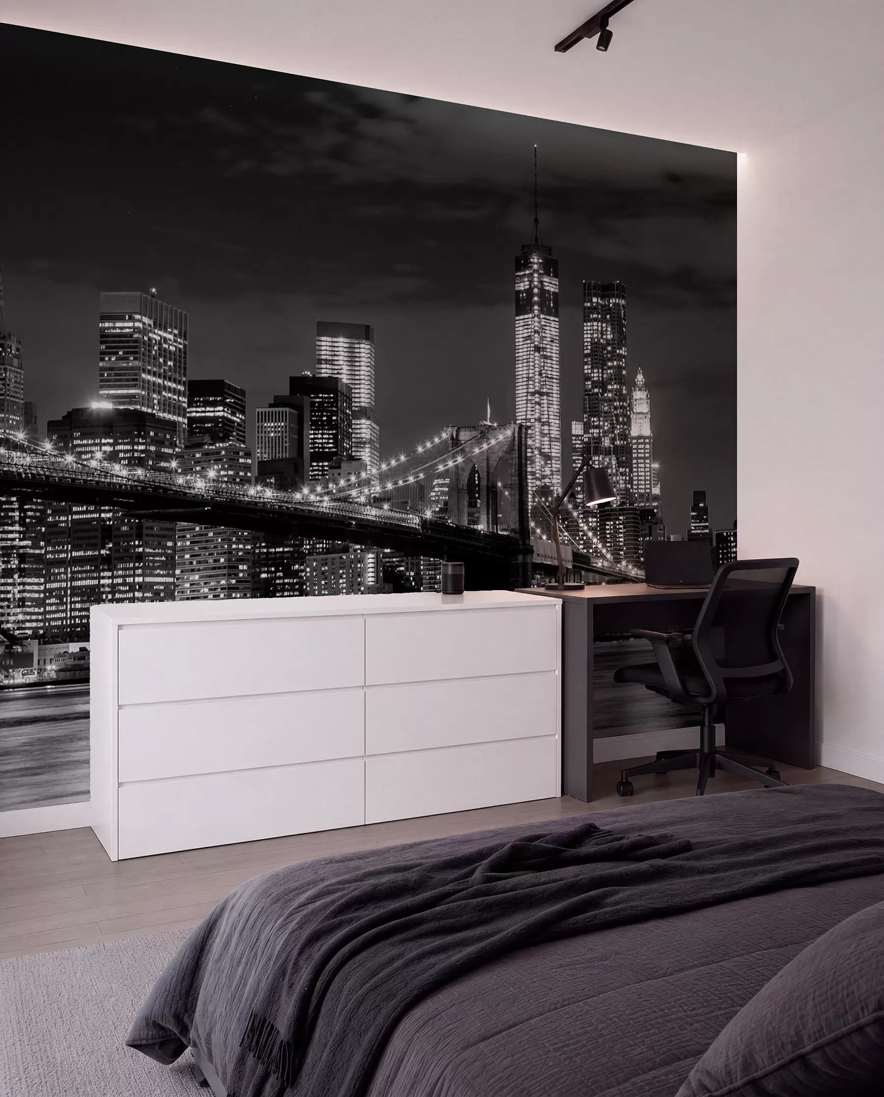 fotószőnyeg Brooklyn monokrómban u56428