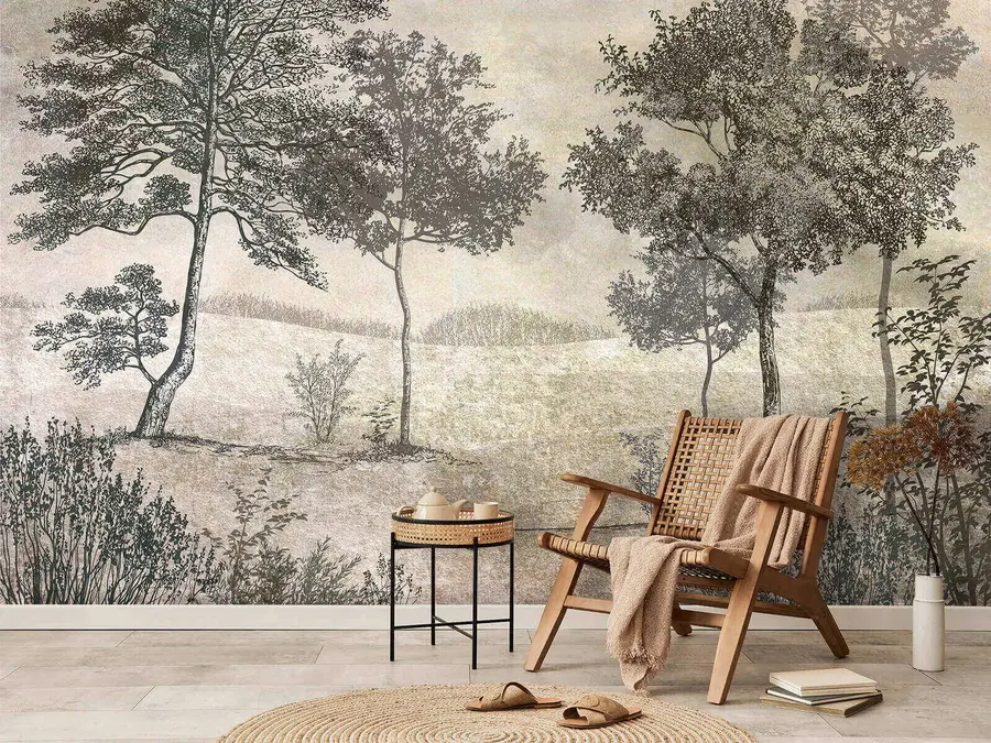 fotószőnyeg Vintage fák u80030