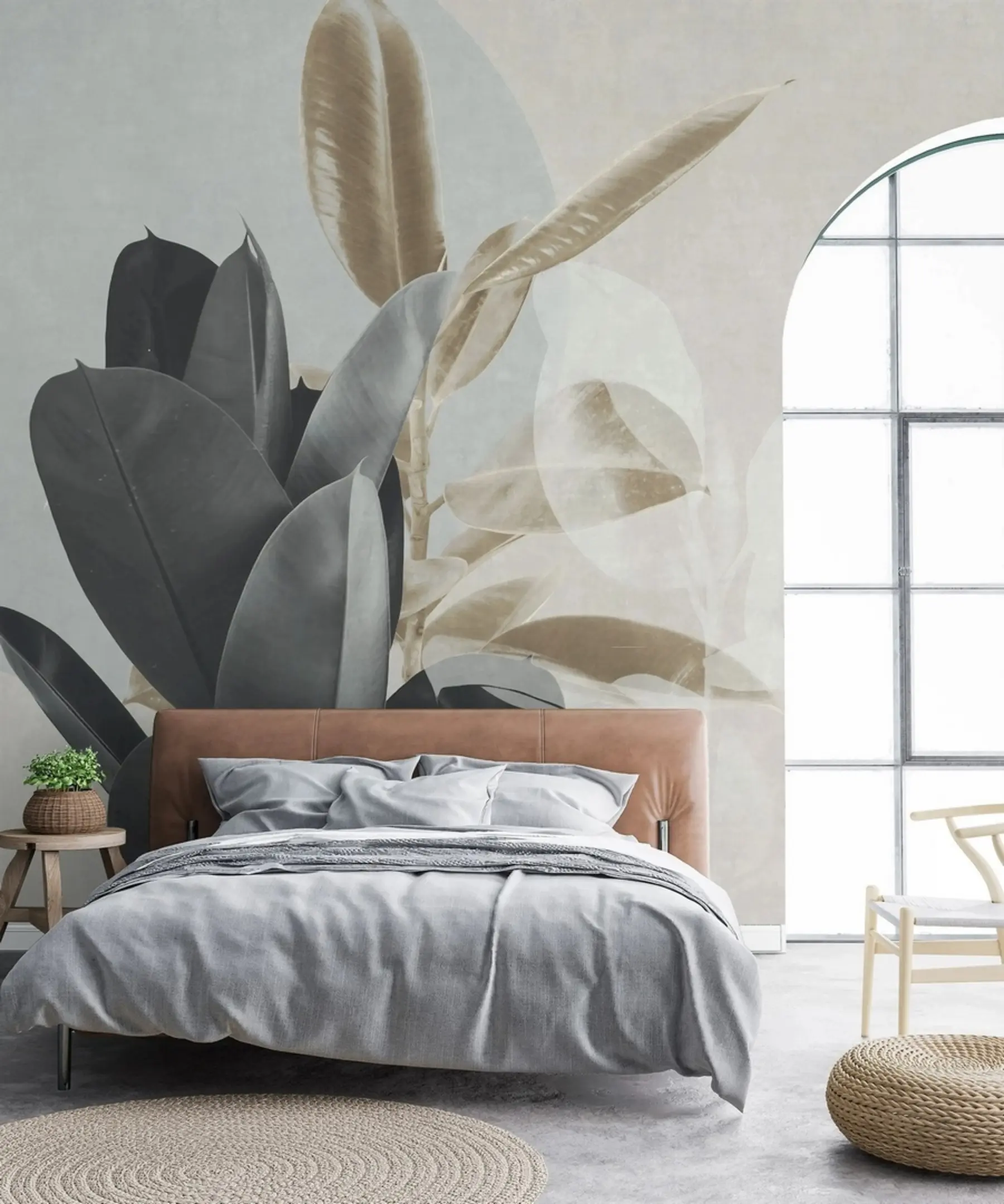 fotószőnyeg Ficus a grunge fal háttér u71334