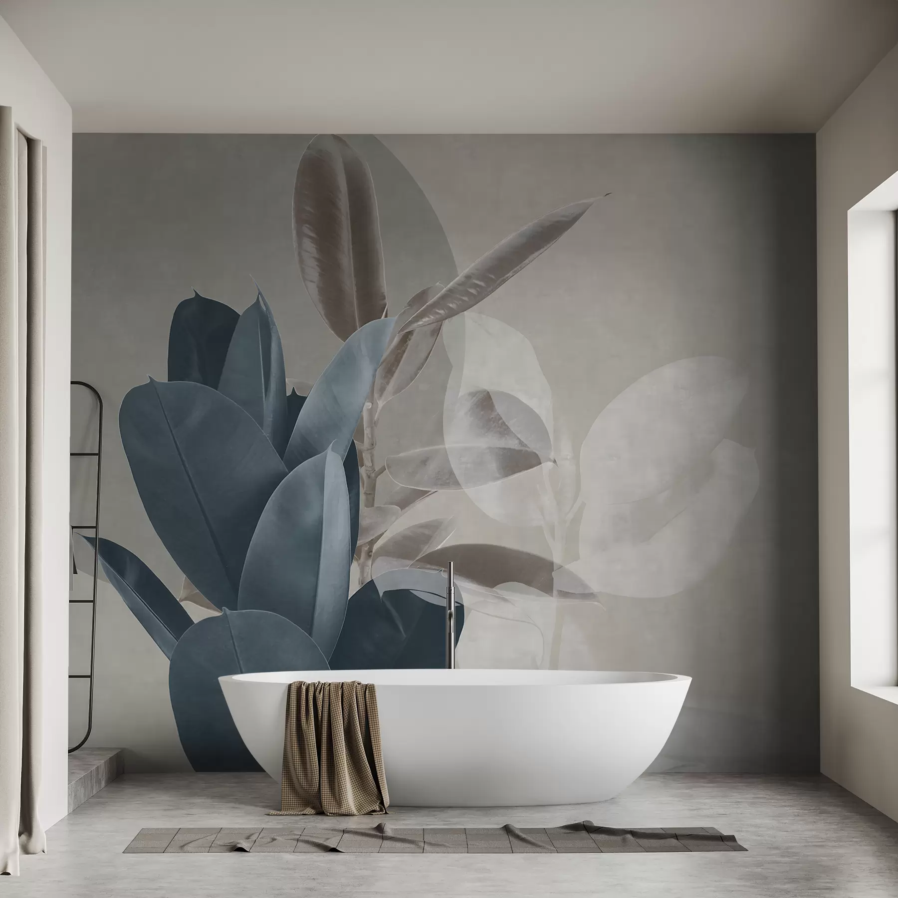fotószőnyeg Ficus a grunge fal háttér u71334