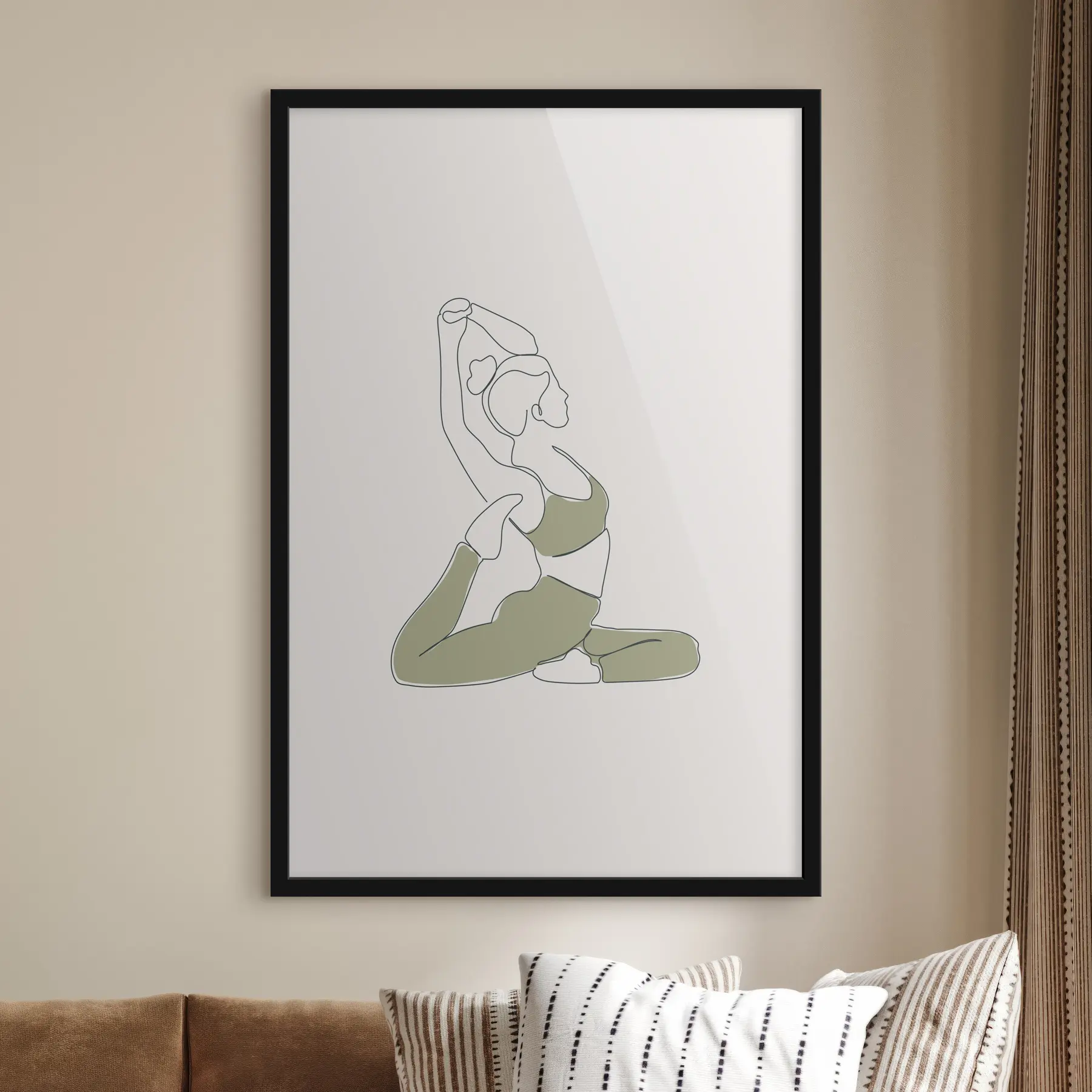 fotótapéta Lány jóga póz Dove asana f37992