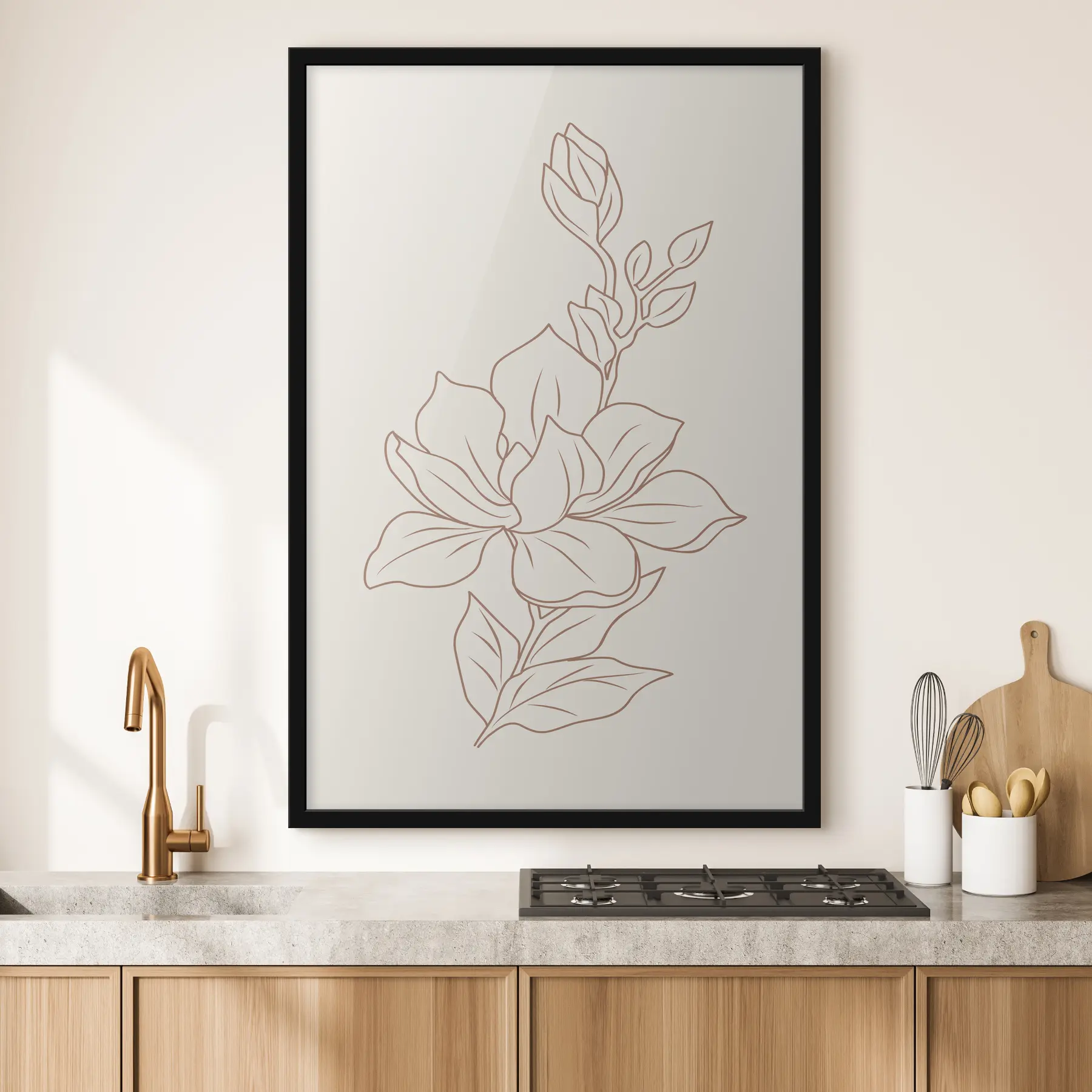 fotószőnyeg Növényi, pasztell szín, elegancia f38020