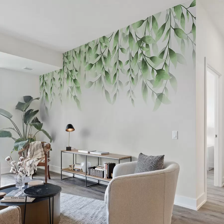 fotószőnyeg Zöld levelek w00772