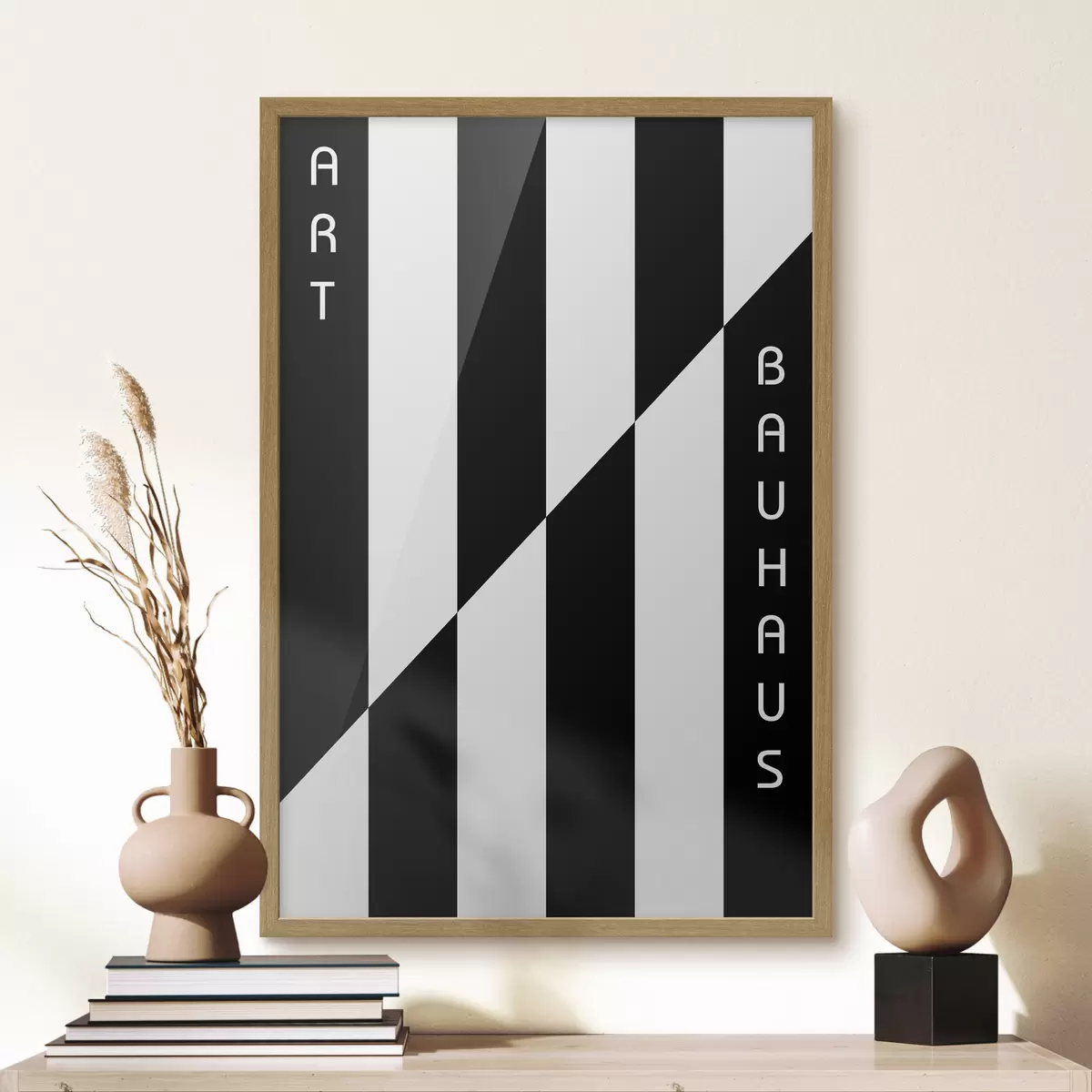 Plakát a sziklán Bauhaus geometriai absztrakció f39269