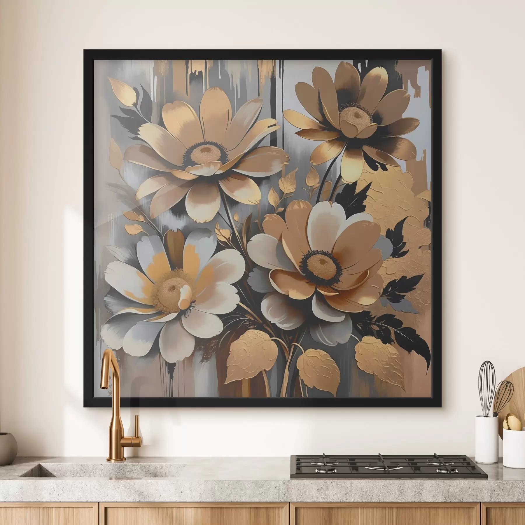 fotószőnyeg Absztrakt virágok f39244