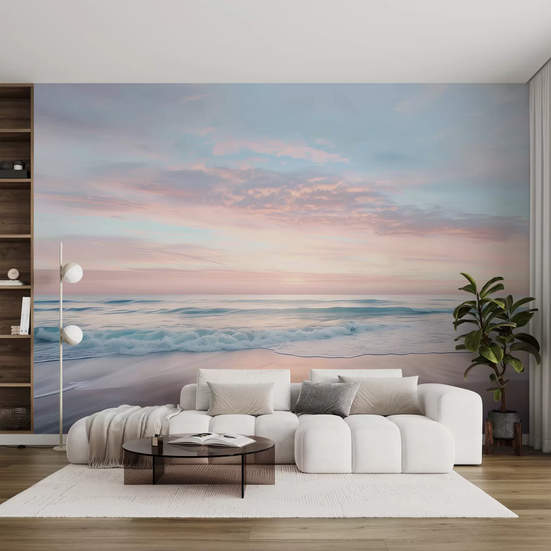 fotószőnyeg Lágy töltés a tenger mellett w07935