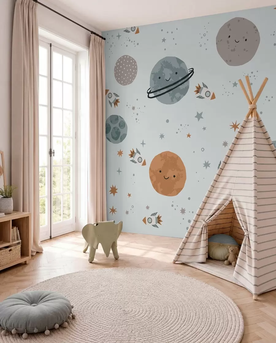 fotószőnyeg Mosolygós bolygók w01417