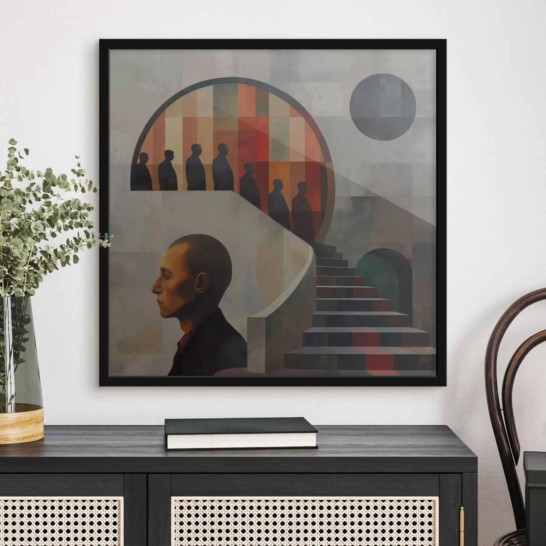 fotószőnyeg modern lépcső illusztráció f40238