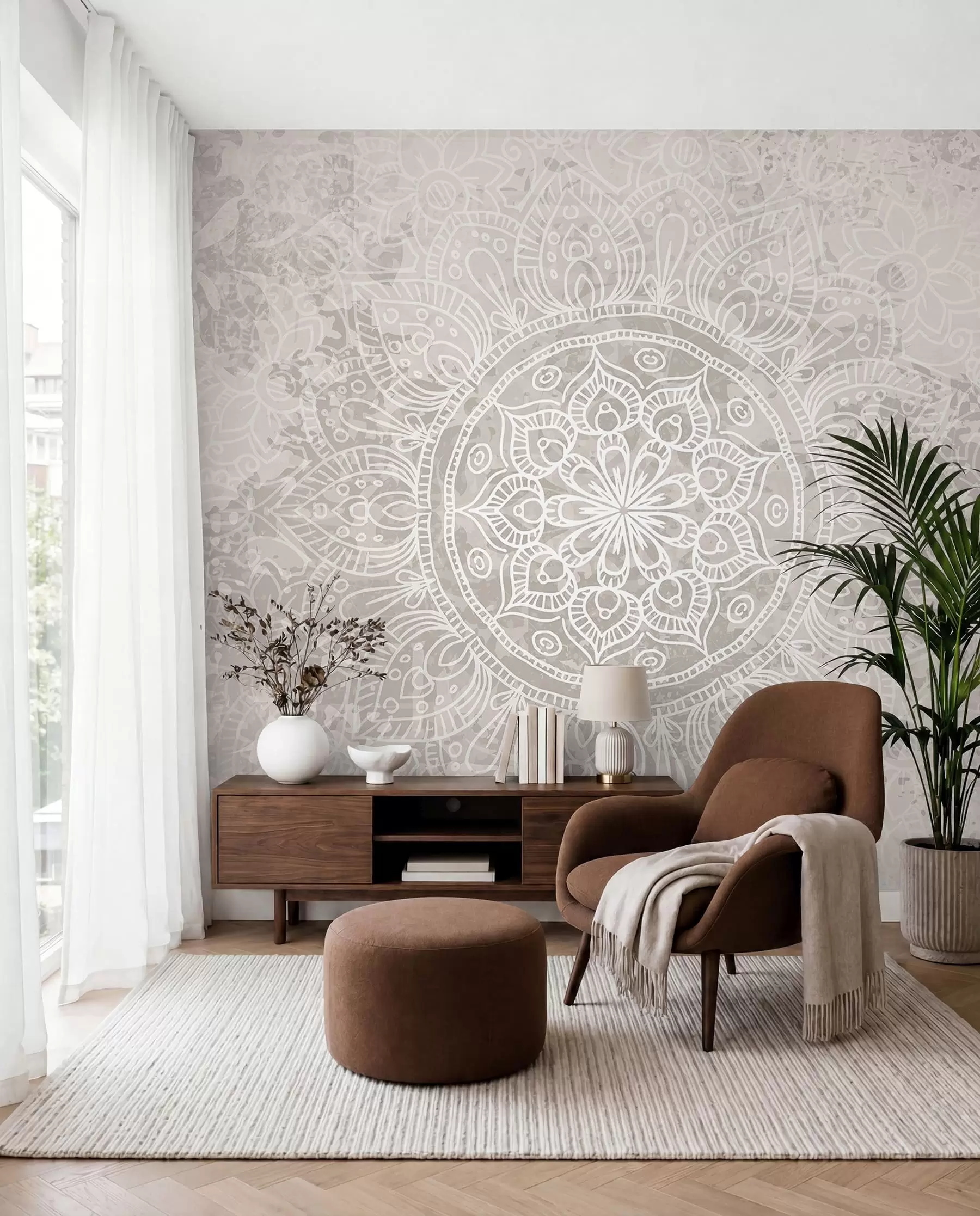 fotószőnyeg Finom vonalú mandala w08246