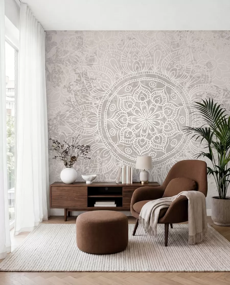 fotószőnyeg Finom vonalú mandala w08246