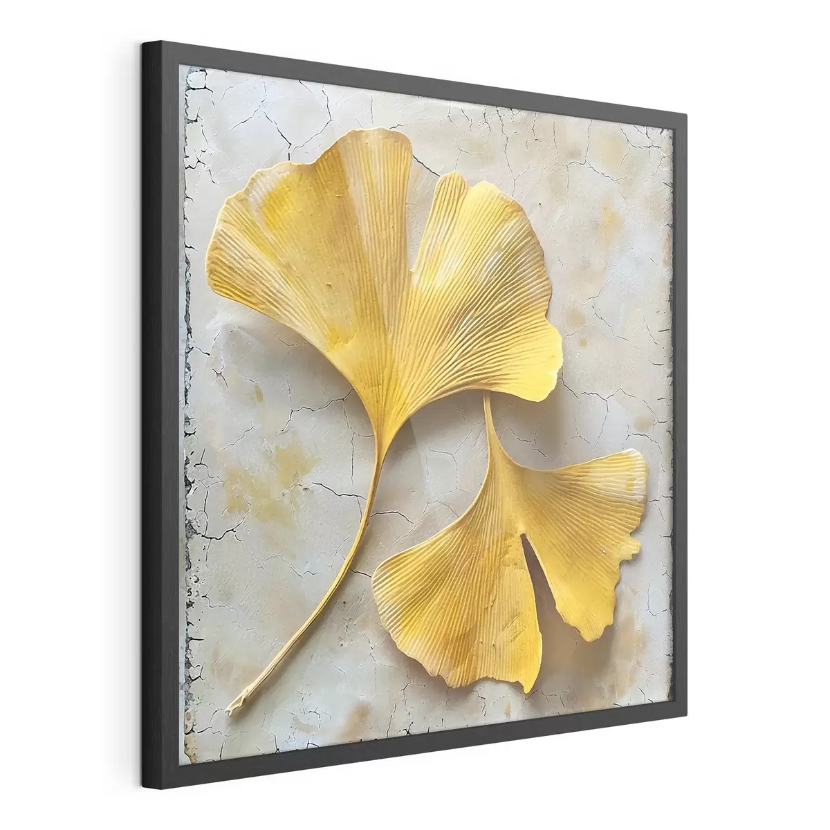 Plakát a sziklán Ginkgo levelek f40767