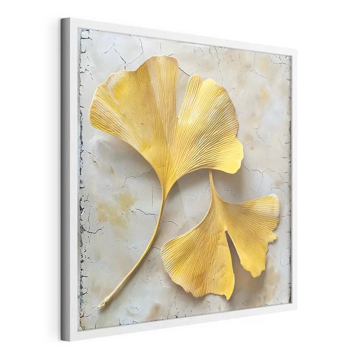 Plakát a sziklán Ginkgo levelek f40767
