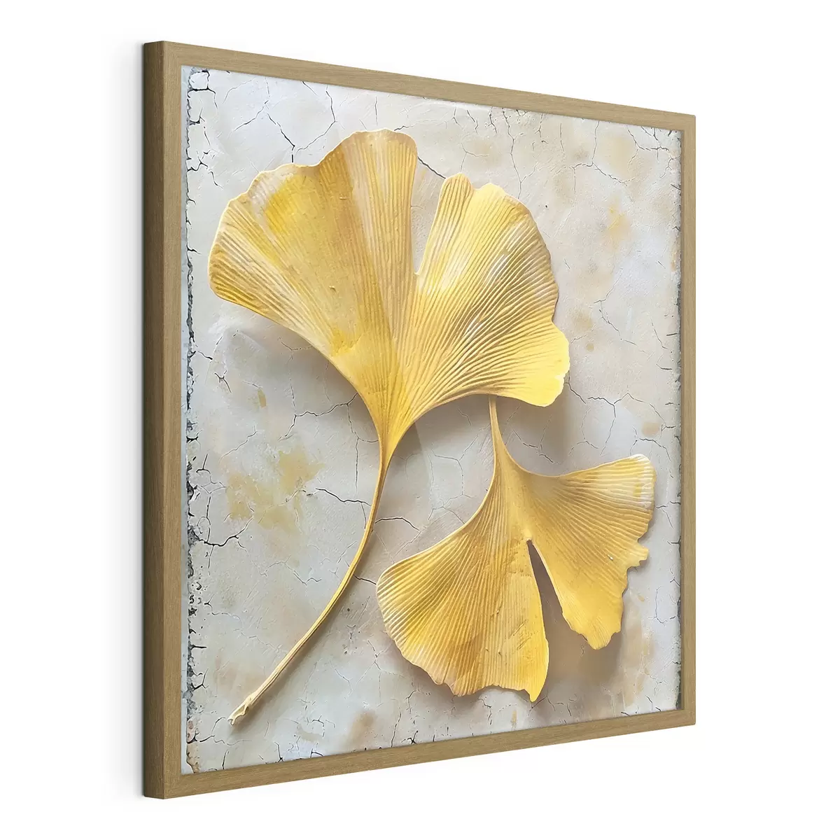 Plakát a sziklán Ginkgo levelek f40767