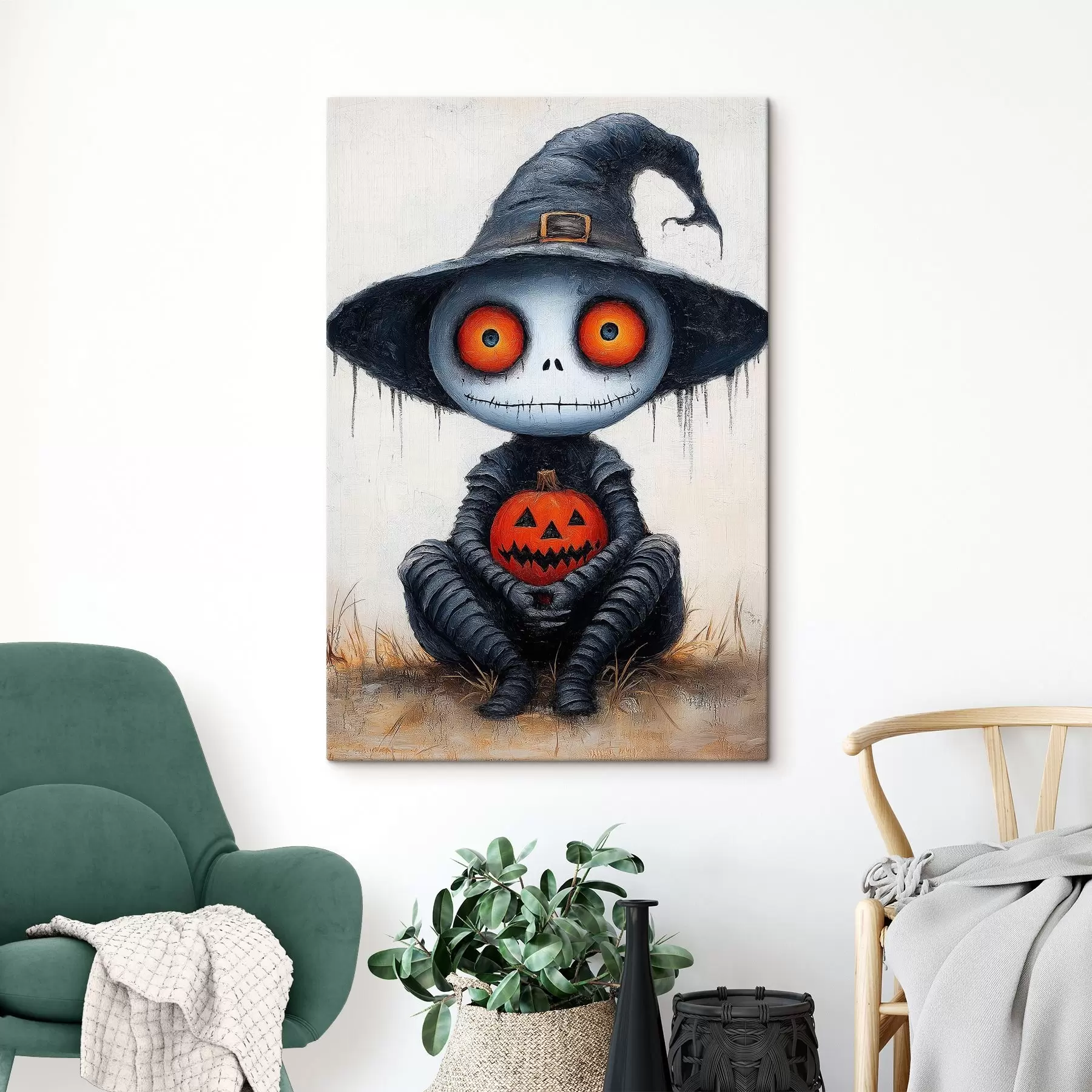 fotótapéta Fiú Halloween tökkel s41127