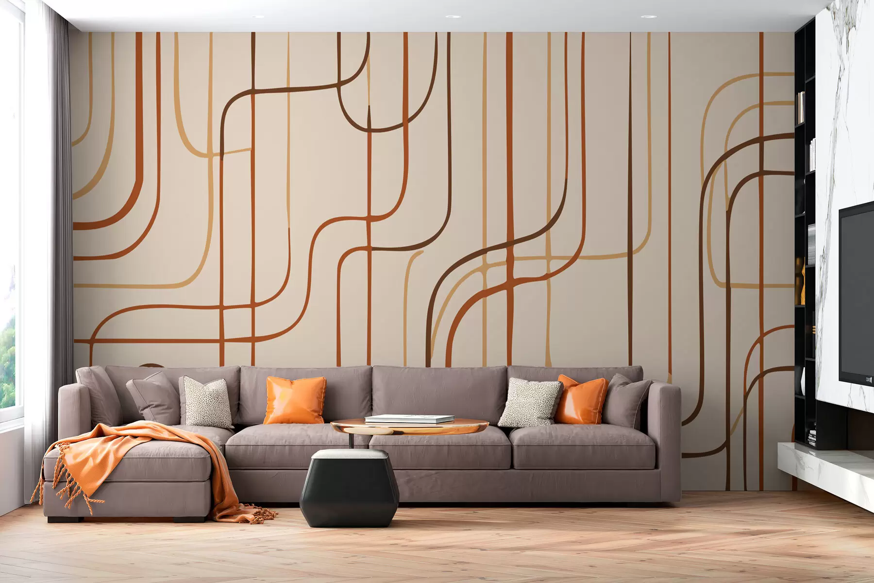 fotószőnyeg Geometriai vonalak w01690