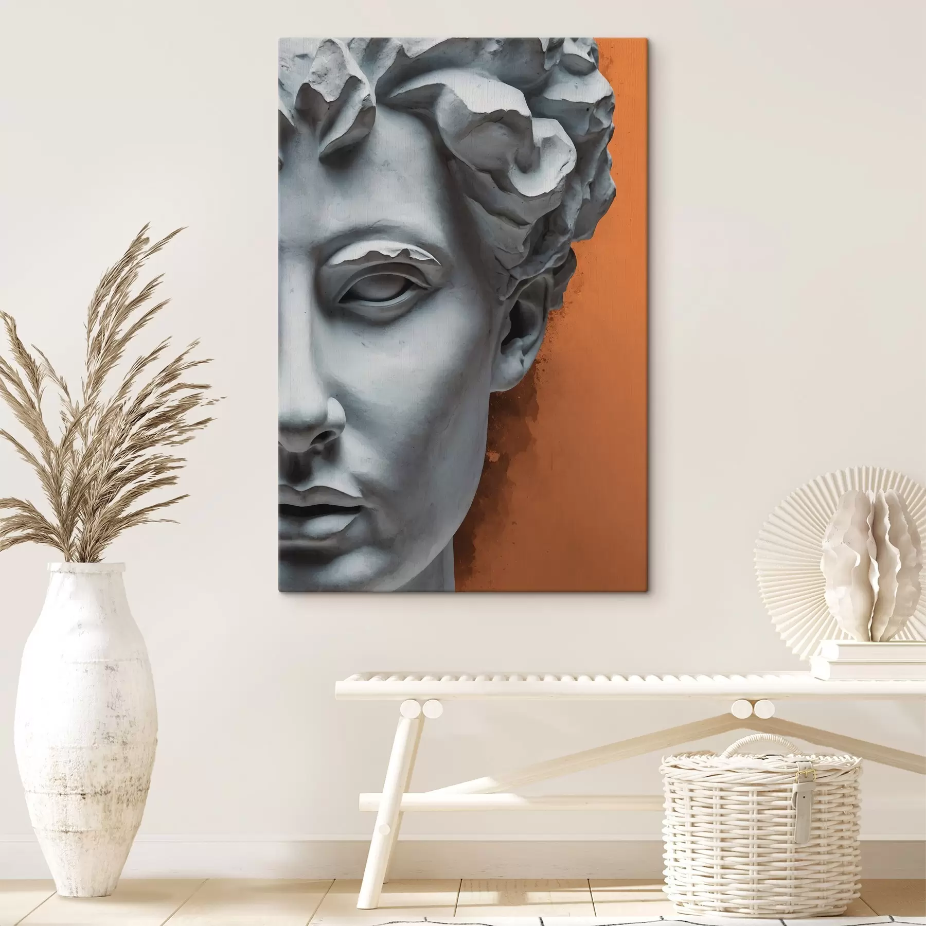 fotótapéta Egy férfi arcának szobra s38433