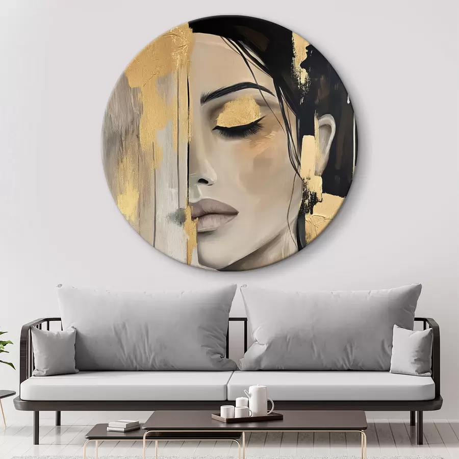 fotószőnyeg A lány festékben r38793