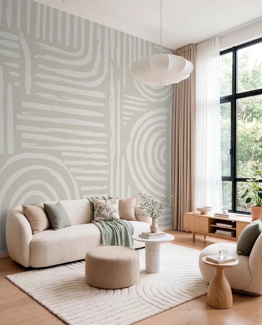 fotószőnyeg Boho design lágy színekben w01919