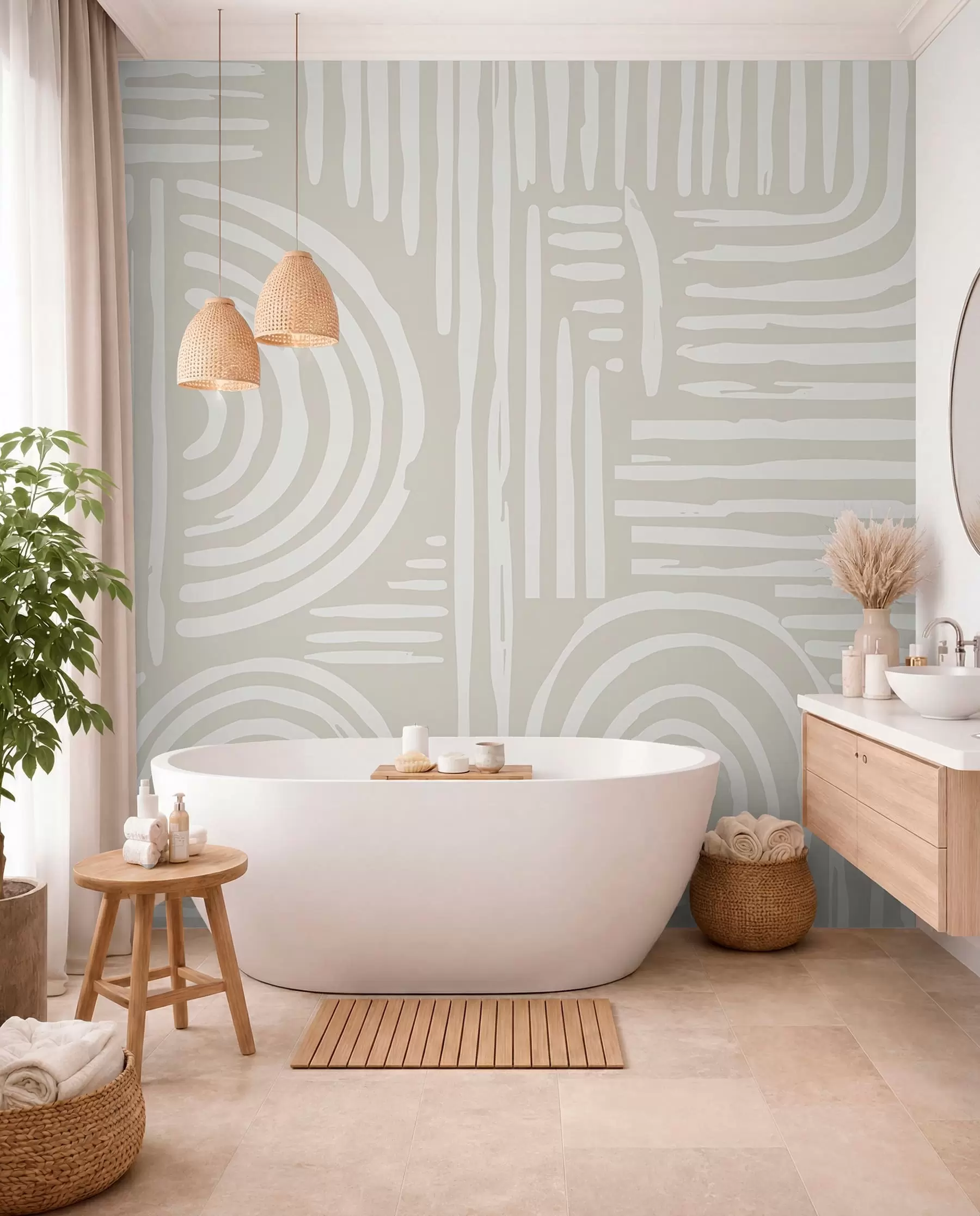 fotószőnyeg Boho design lágy színekben w01919