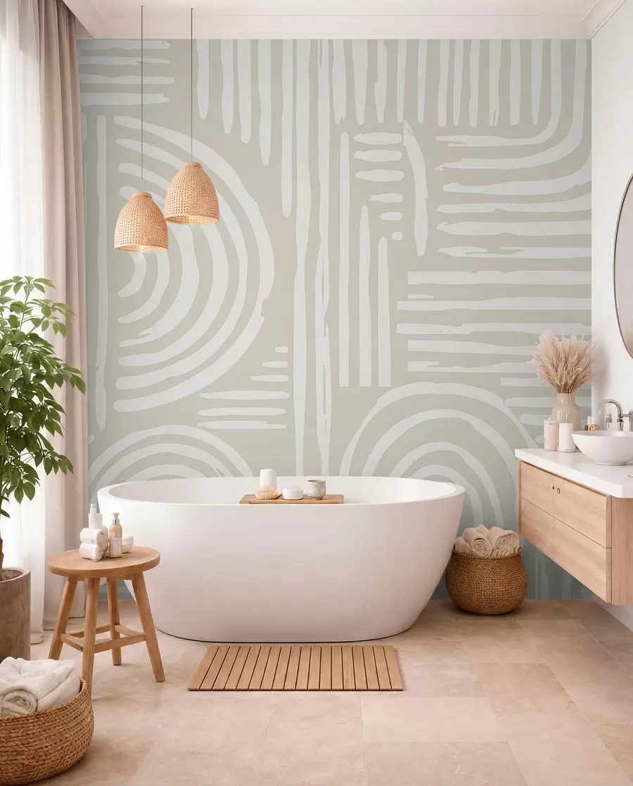 fotószőnyeg Boho design lágy színekben w01919