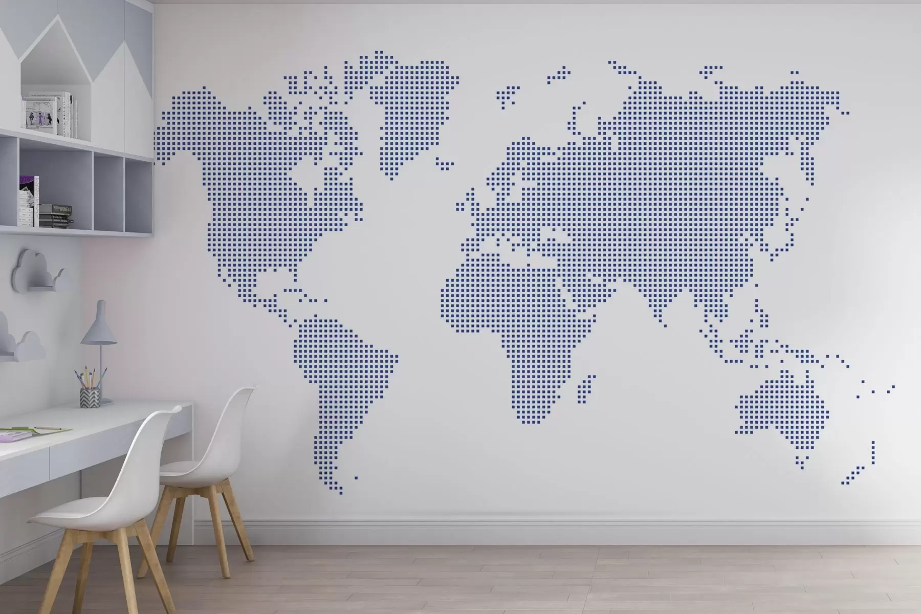 fotószőnyeg Globális térkép pöttyös kivitelben u99406