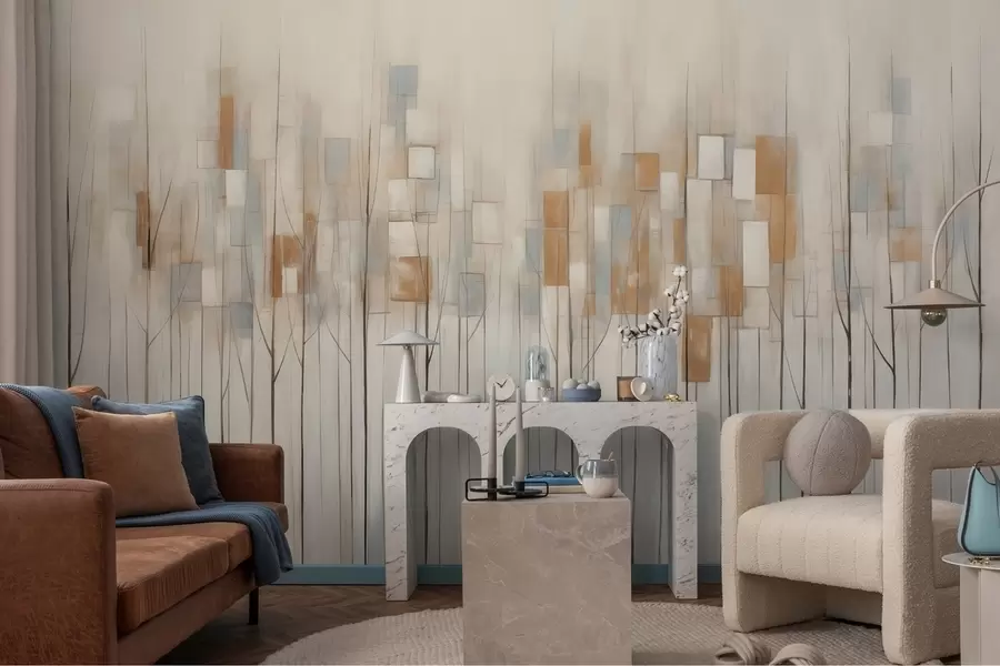 fotószőnyeg Absztrakt fák w08396