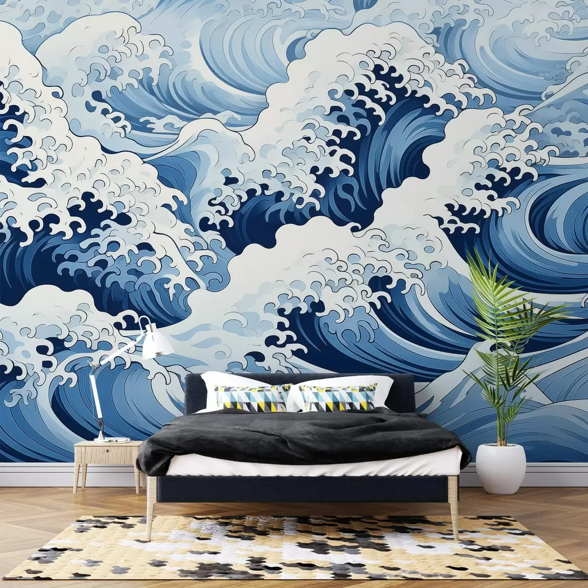 fotószőnyeg Japán hullámok w02187