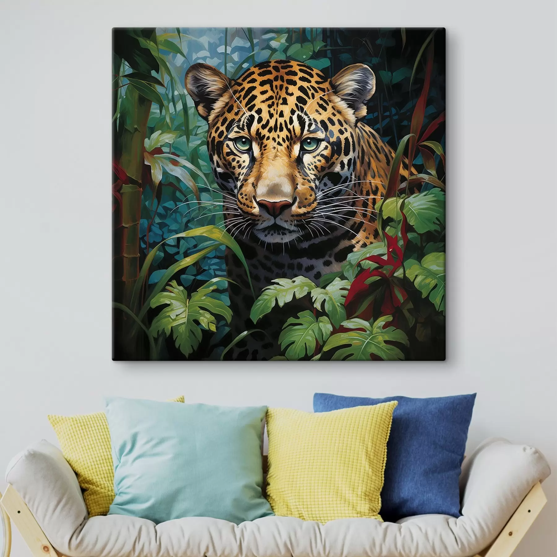 fotótapéta Leopárd a sűrűben s41566