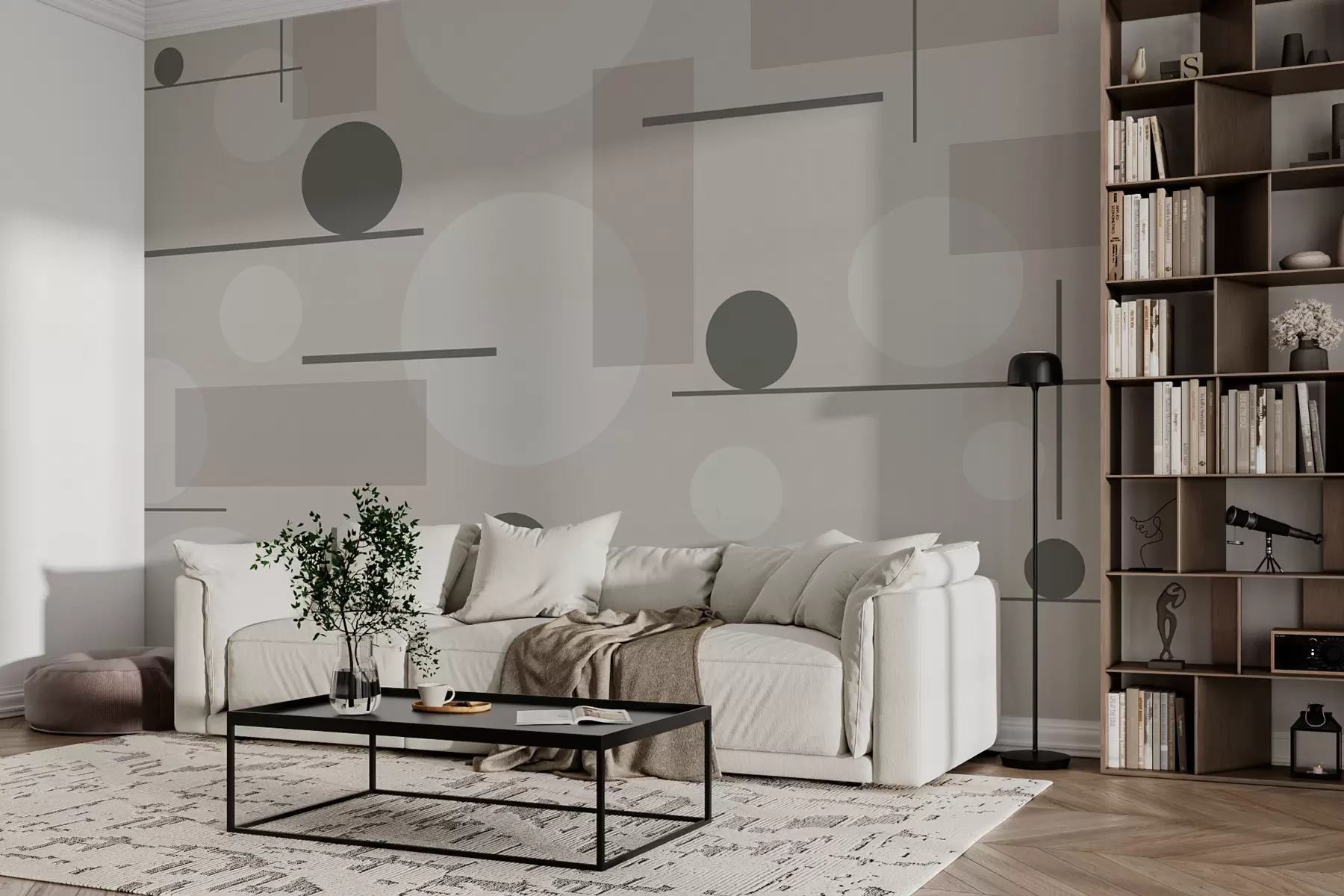fotószőnyeg Geometrikus formák pasztell színekben w02321