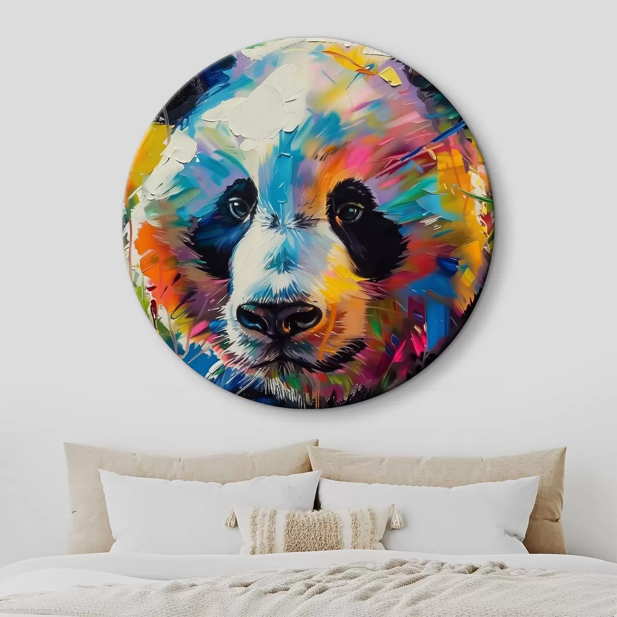 Kerek festmények Aranyos panda r38748