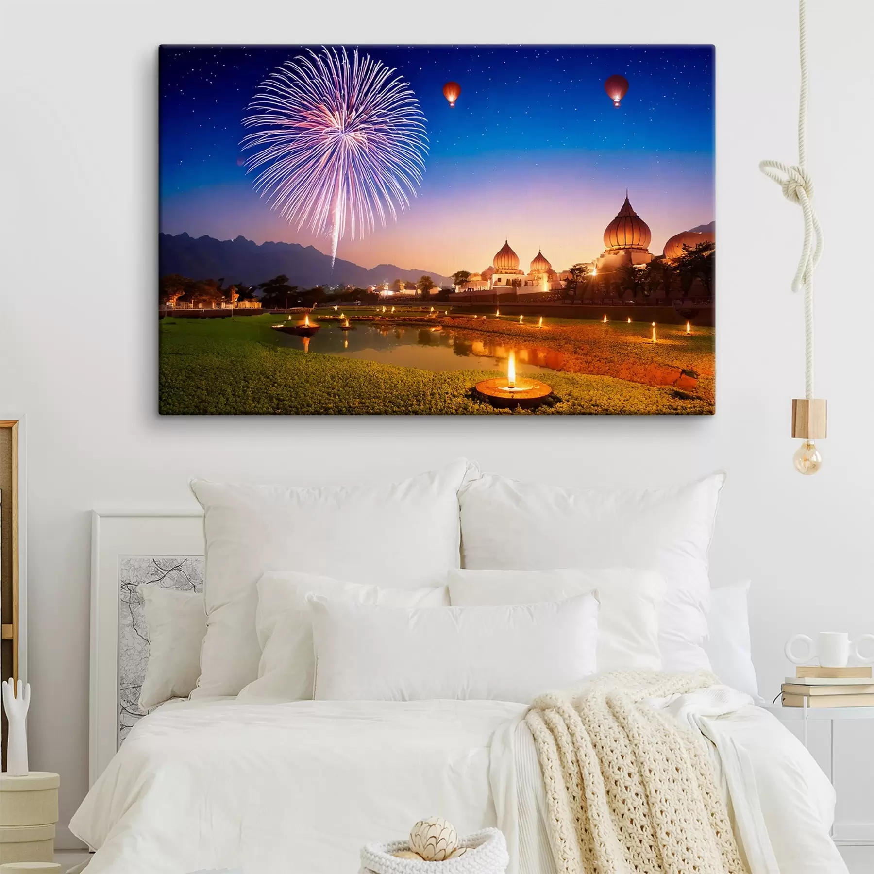 fotótapéta kilátás a Diwali ünnepségre s41993