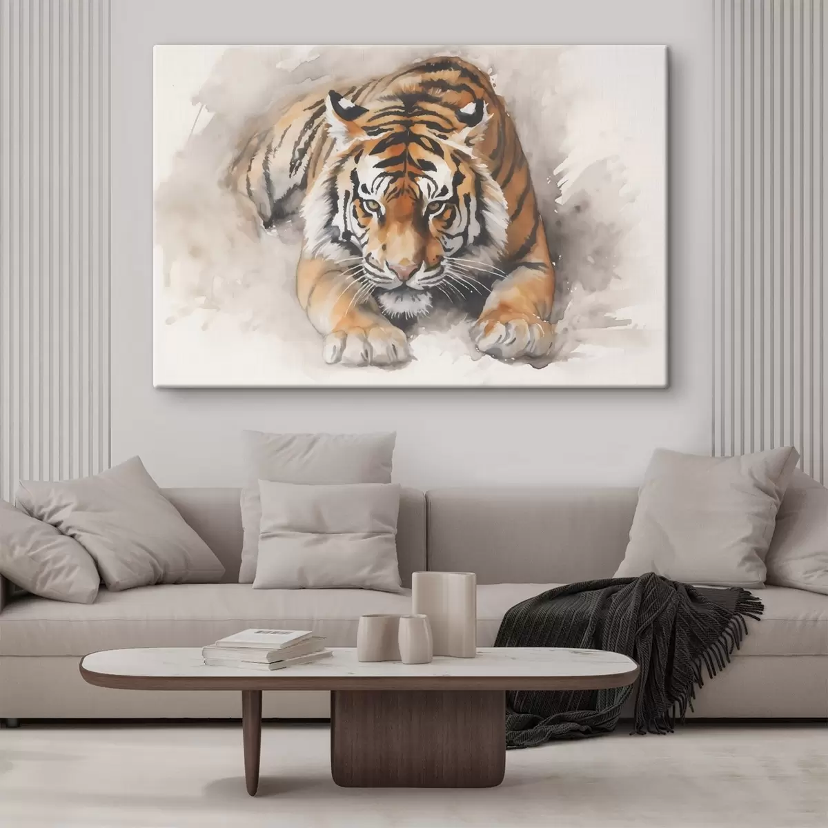 fotótapéta Tigris utánzat akvarell s42037