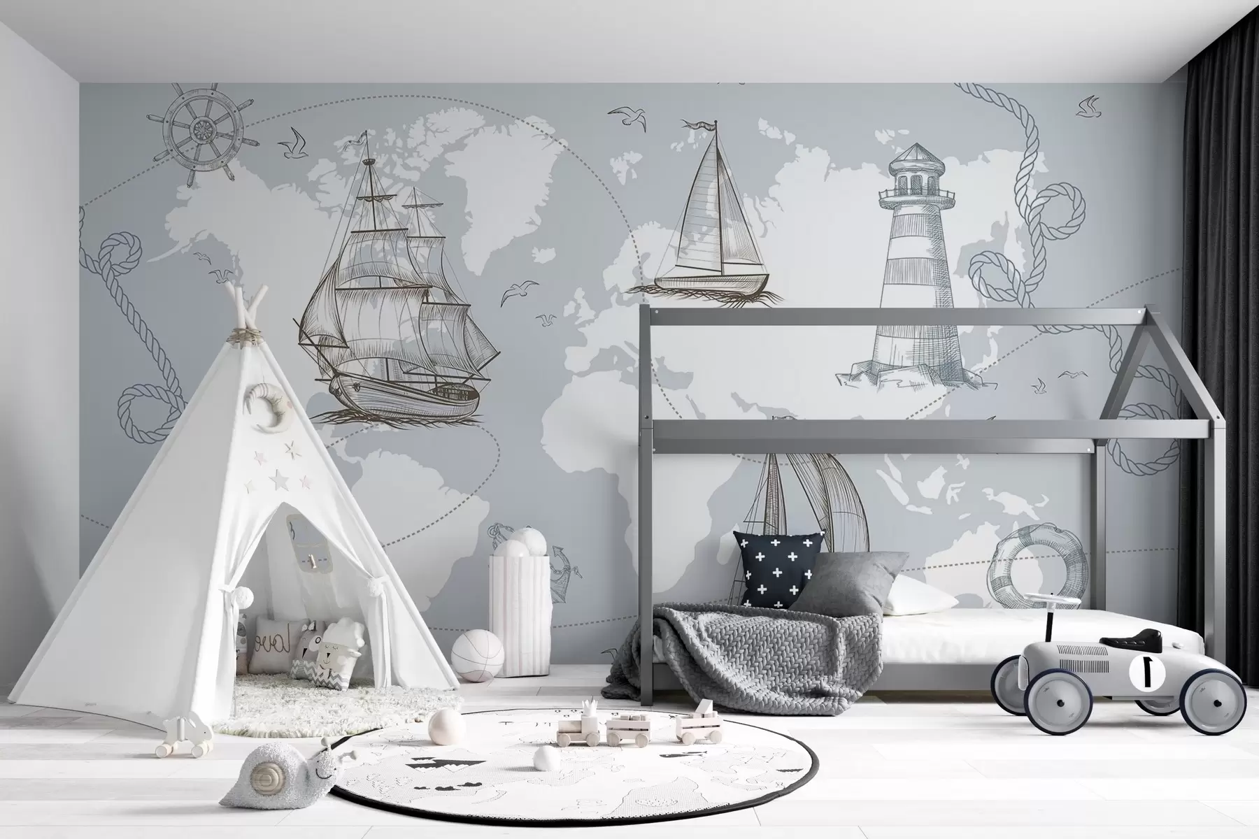 fotószőnyeg Hajókkal való utazás w02507