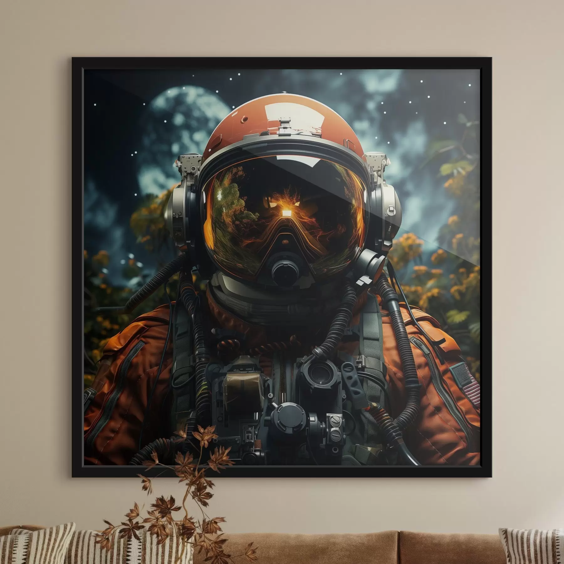 fotószőnyeg Asztronauta ruhát viselő személy f37389