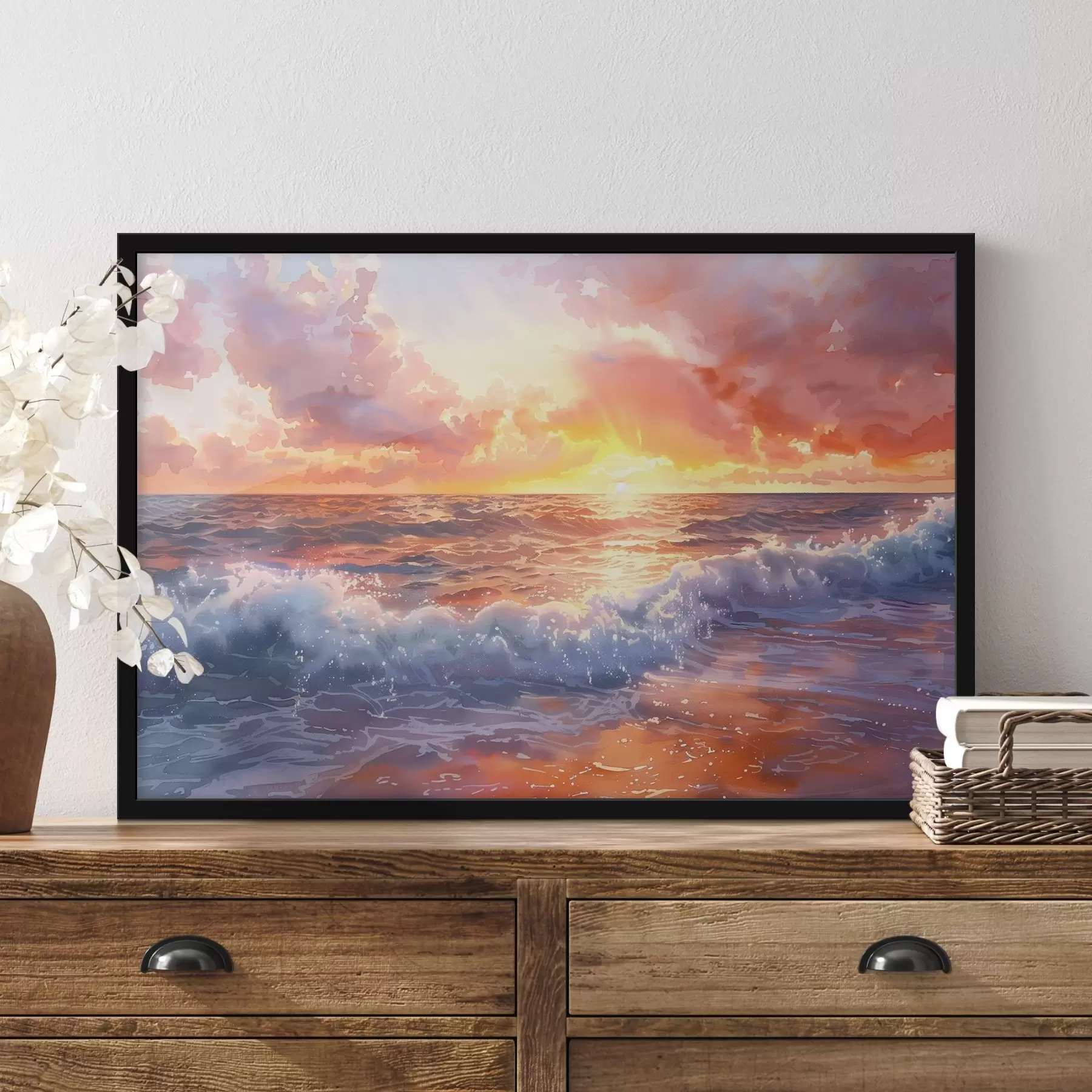 fotószőnyeg Naplemente az óceán felett f38476