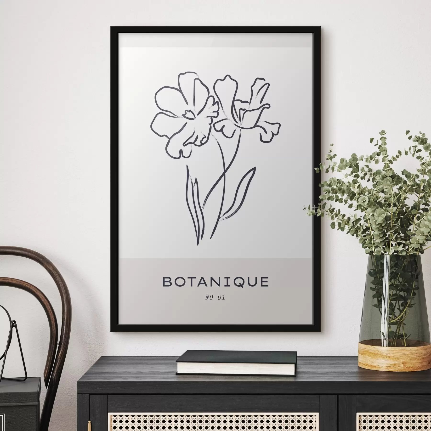 fotószőnyeg Virágok rajzolása fehér háttéren f37403