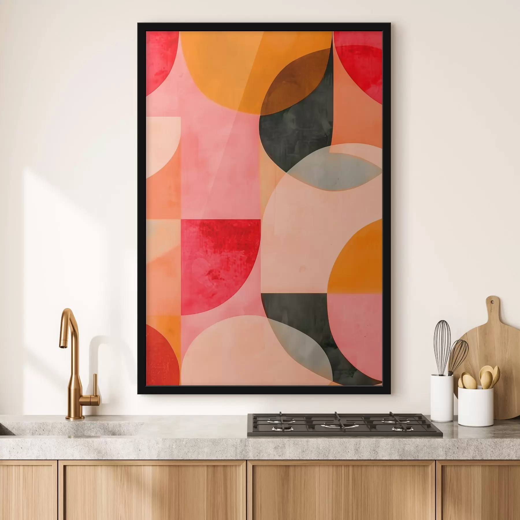 fotószőnyeg Színes minta a falon f38144