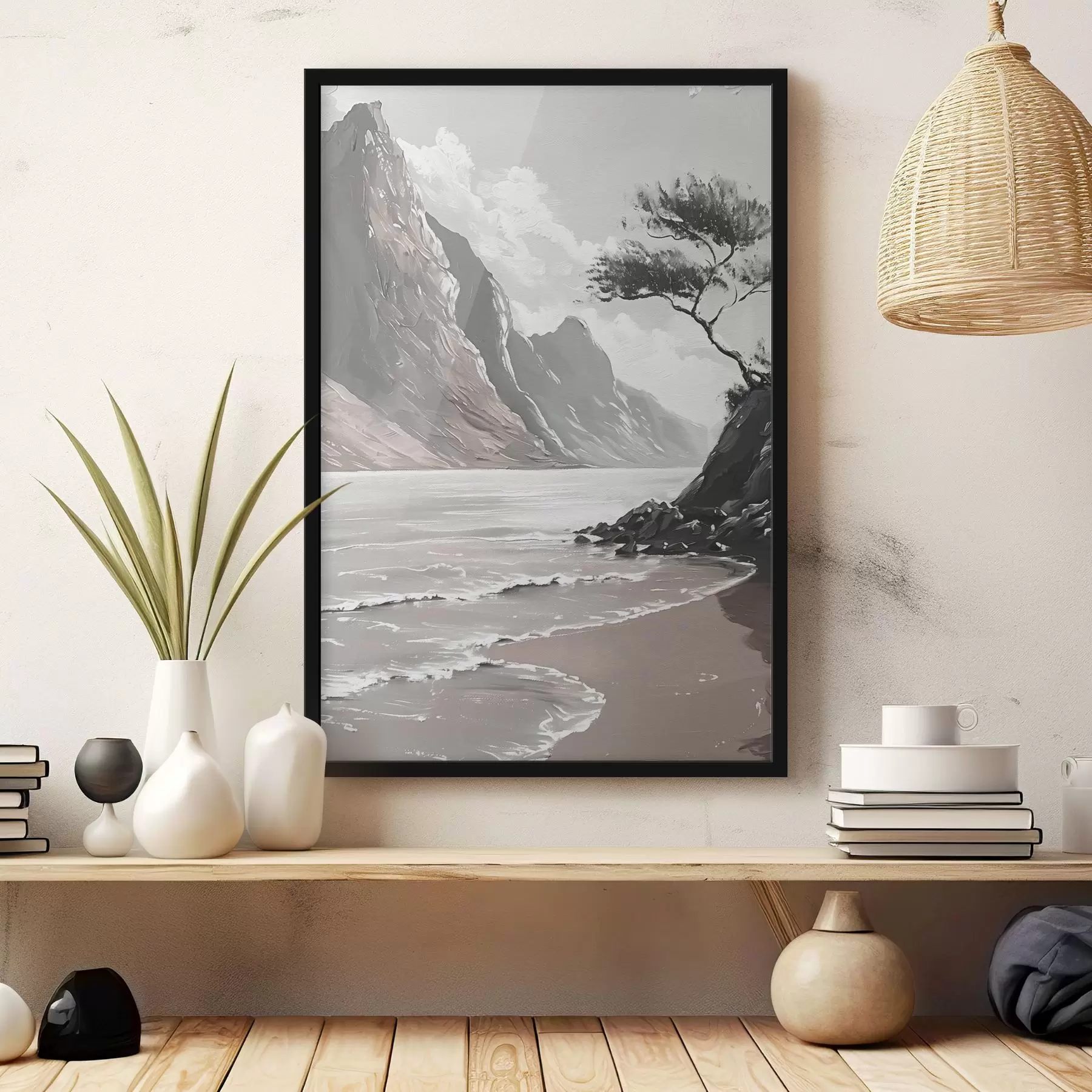 fotószőnyeg Strand egy fával és egy víztesttel f38421