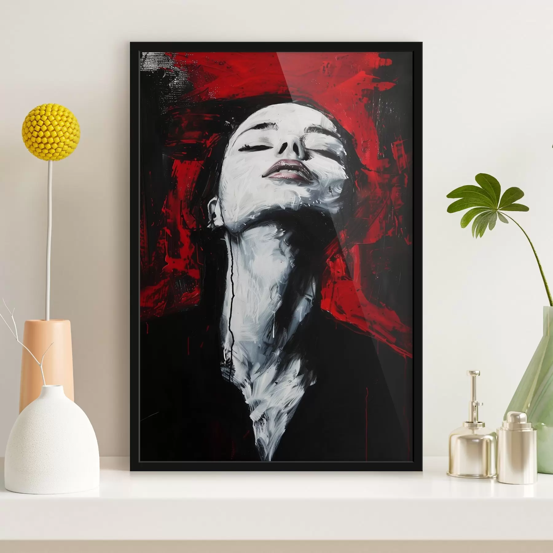 fotószőnyeg Kép egy nő csukott szemmel, a háttérben az Andy Warhol Múzeummal. f38557