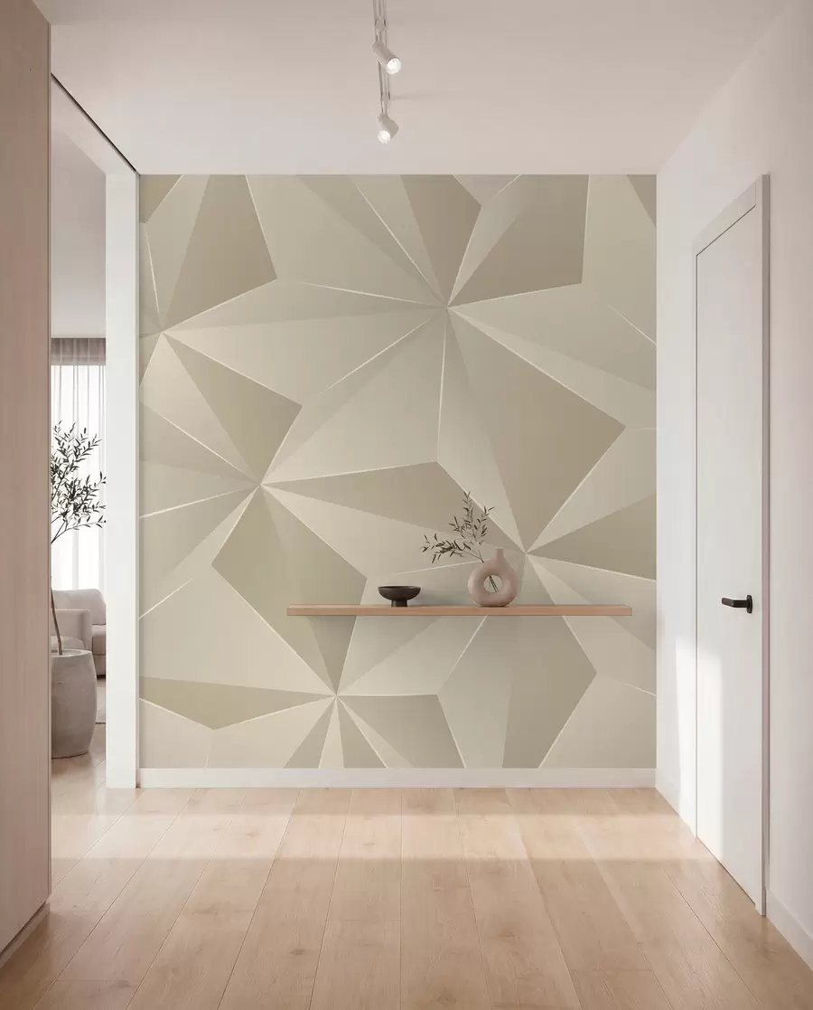 fotószőnyeg Bézs geometriai dombormű u42449