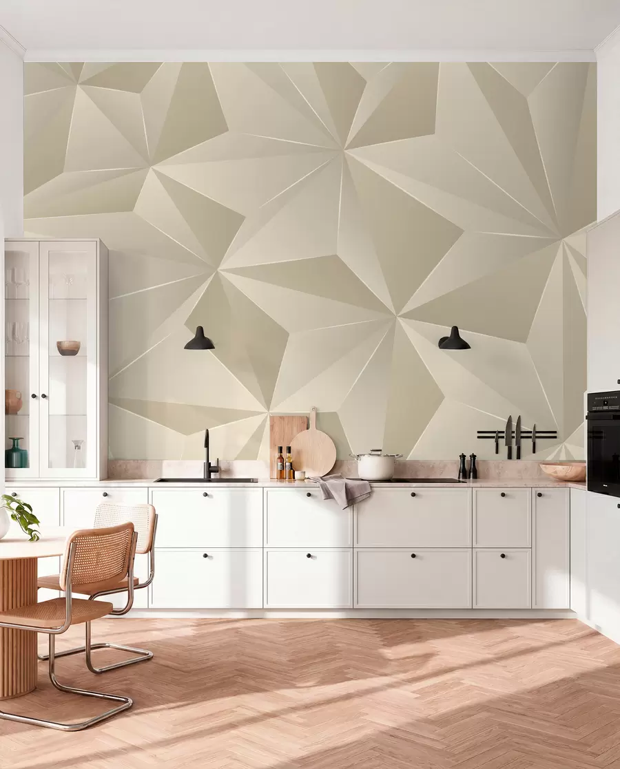 fotószőnyeg Bézs geometriai dombormű u42449