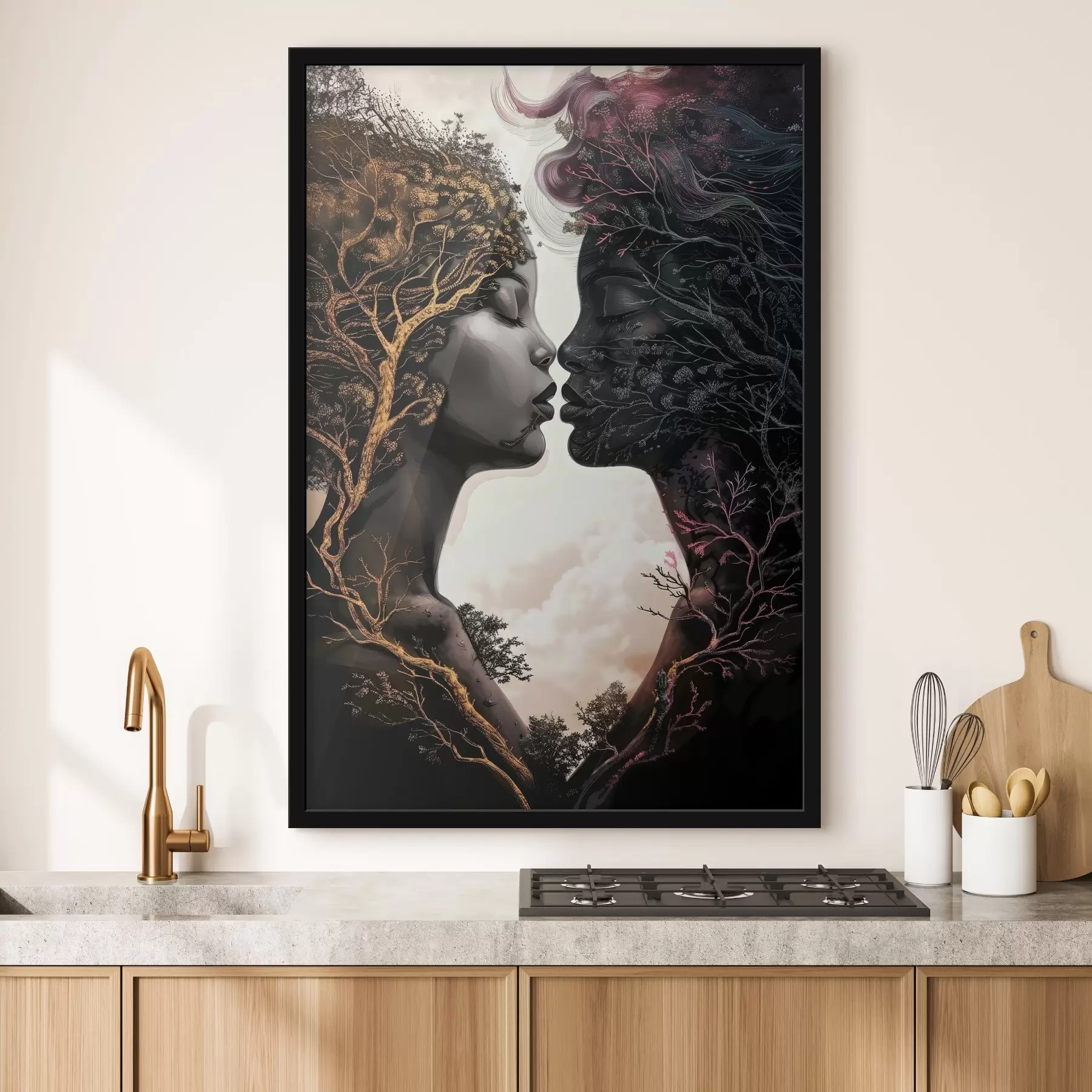 fotószőnyeg A természet ölelése a belső szépséget tükrözi f39031