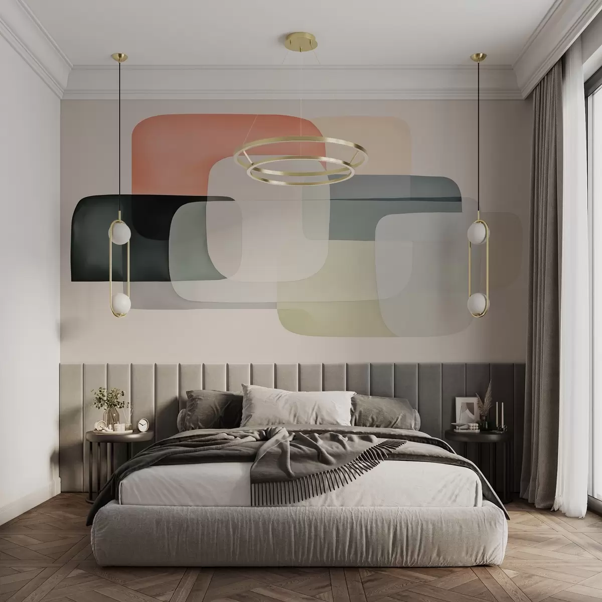 fotószőnyeg Absztrakt geometriai kompozíció w02586